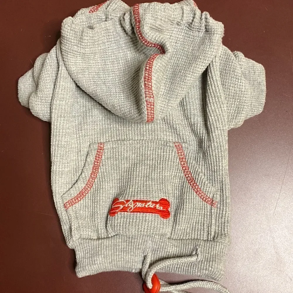Waffle Thermal Dog Hoodie